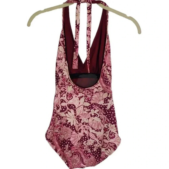 Carmen Marc Valvo One Piece Halter Swim Suit Sz S - Picture 7 of 12